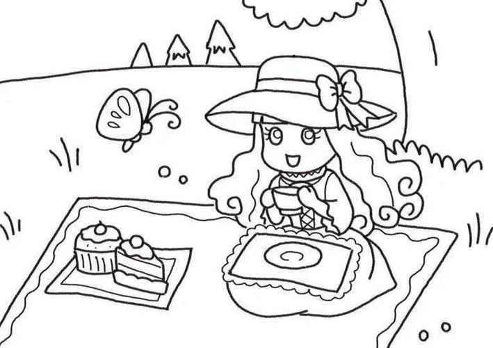 画出小公主们精彩的一天可爱的公主简笔画