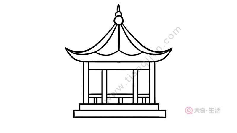 亭子简笔画