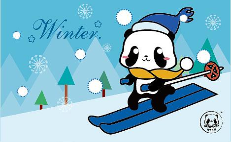 憨仔熊猫春夏秋冬壁纸来袭