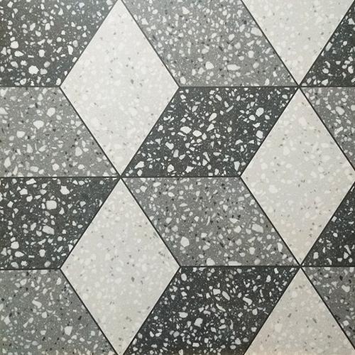 2018新款绿色水磨石地砖瓷砖仿古砖客厅卧室阳台防滑地砖灰色水泥