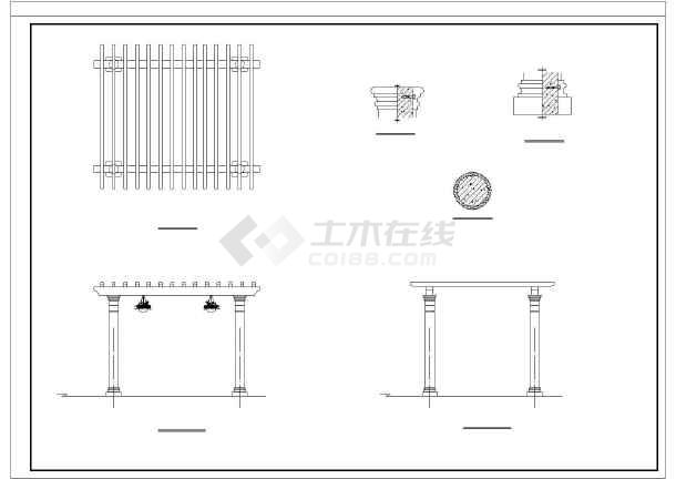 某花架结构设计图