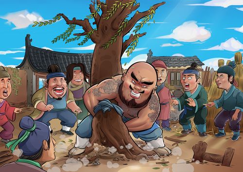 水浒传绘本|插画|商业插画|开心的笑笑 - 原创作品 - 站酷 (zcool)