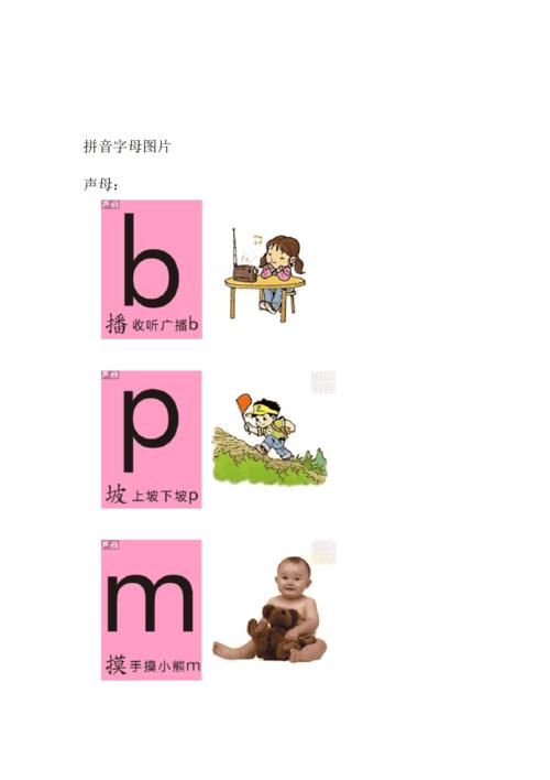 拼音字母图片