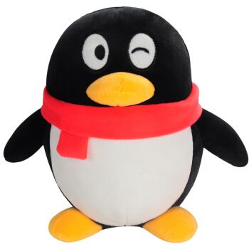 【品质保证】腾讯qq毛绒公仔鹅厂可爱玩偶解压玩具企鹅qqfamily毛绒