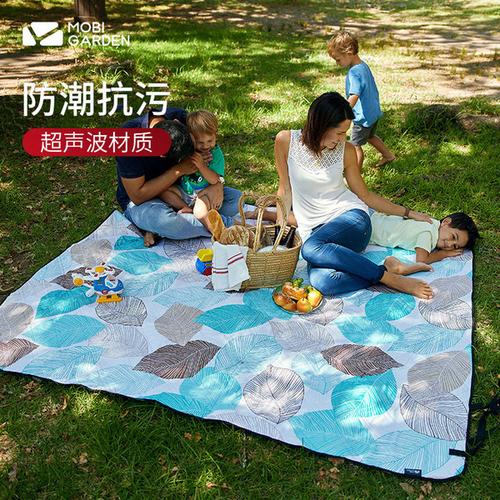 牧高笛野餐垫户外露营防潮垫折叠便携午休野外地垫超轻草坪野餐布双面