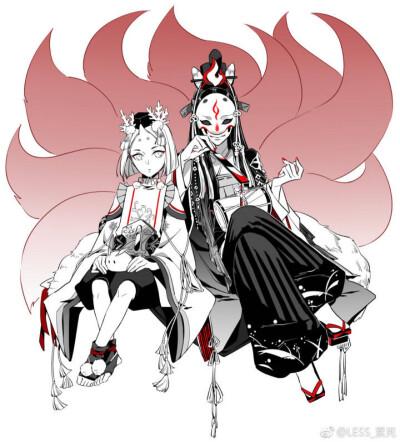 阴阳师,作者看水印,玉藻前雪童子