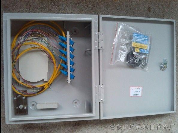 分纤箱/室外壁挂式24芯分纤箱 销售地区:全国各地 专用皮线光缆固定位