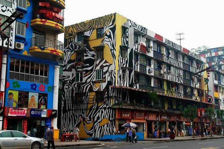 【印象山城自由行】住1晚沙坪坝紫琪主题公寓 游黄桷坪涂鸦艺术街