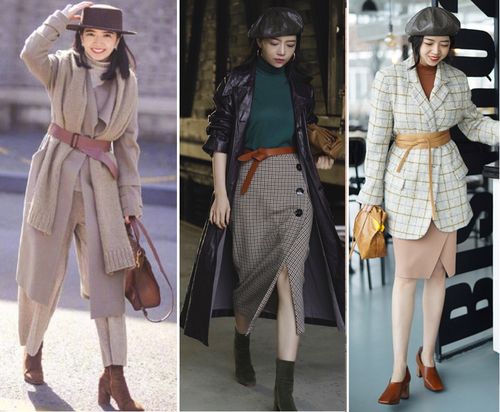 冬天穿衣要精致优雅,全靠一条"腰带"成全,时尚博主的搭配值得借鉴