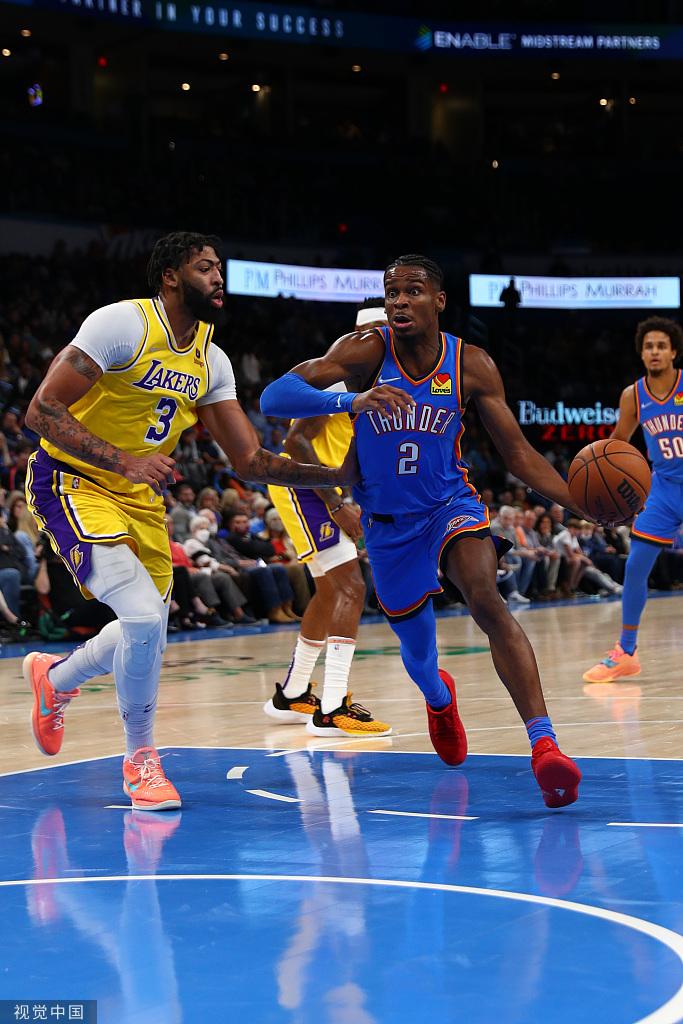 nba常规赛湖人雷霆