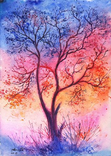 能给人带来好心情的水彩画作品(pic:by anna armona)