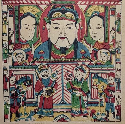 年画里的"灶神"|灶王爷|灶君|祭灶_网易订阅