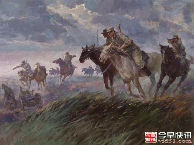 《驰骋江南-新四军骑兵团》70cmx90cm                        2015