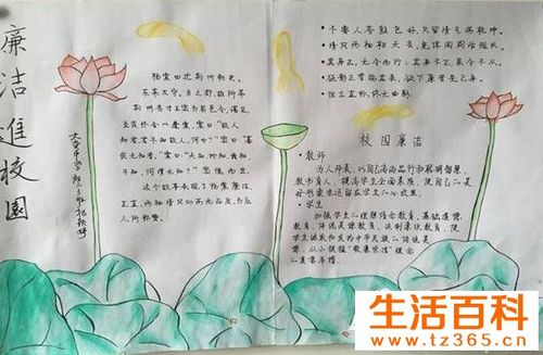 简单的廉洁文化手抄报图片