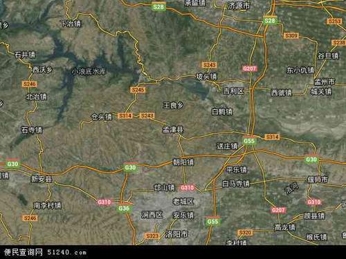 孟津县卫星地图 - 孟津县高清卫星地图 - 孟津县高清航拍地图 - 2021