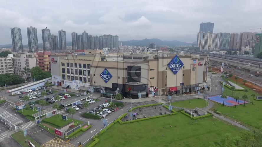 珠海上冲印象城山姆会员店航拍_1920x1080_高清视频