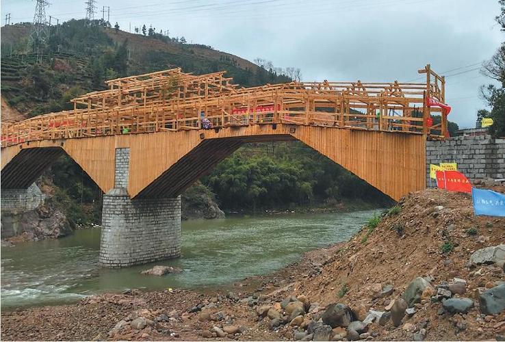 寿宁县斜滩古镇集民间力量 众筹建廊桥