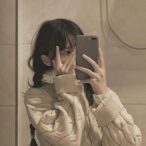 对镜自拍真人闺蜜头像##女生头像