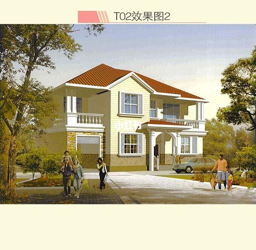 农村自建复式住宅90两层复式别墅设计图_复式_建筑