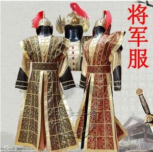 出租汉服男汉朝古代将军服统领元帅武将秦三国晋唐朝盔甲演出服装