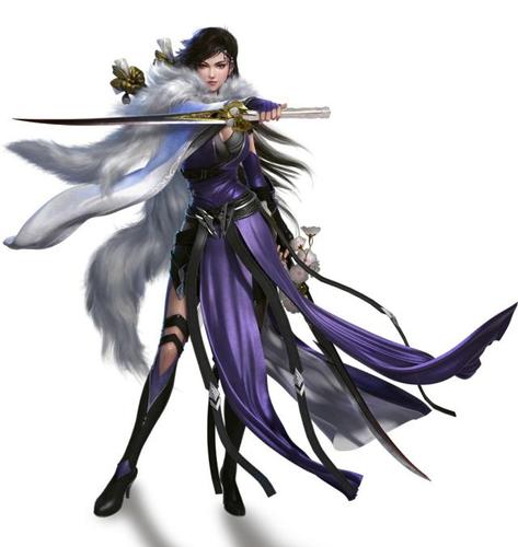霸刀成女(刀姐)   寥落尘寰数十载,何曾开眼论豪英.