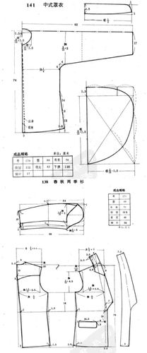 男装裁剪图罩衣春秋两季衫