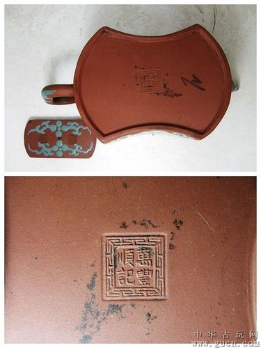 清代万丰顺记造紫砂加彩异形执壶 - 中华古玩网 - 古董收藏,古玩收藏