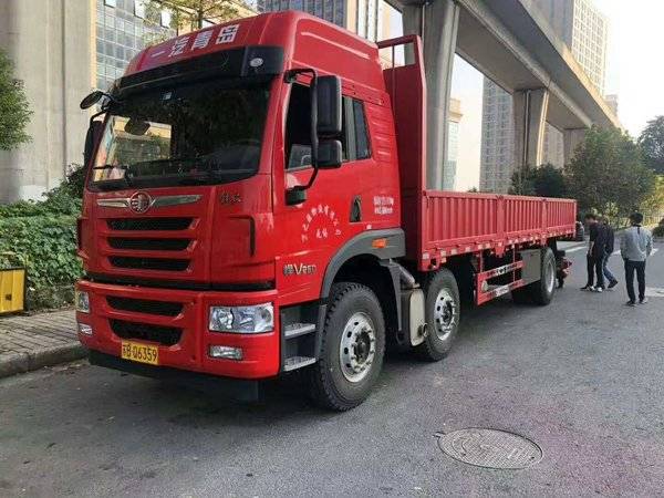 5米栏板载货车(ca1250p1k2l7t3e5a80)  详情表 车型名称 青岛解放 悍v