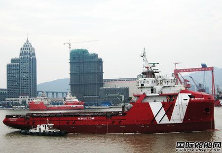 2015年1月10日和11日,福建东南造船有限公司为荷兰船东建造的两艘78米