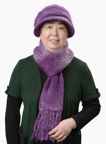 秋冬中老年女士帽子 针织帽 老人帽女 秋冬天羊毛毛线帽子围巾