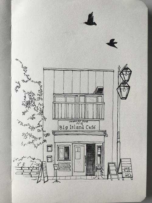 速写练习-小房子