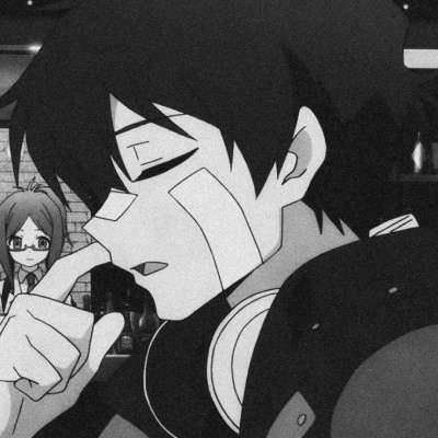 男生侧脸动漫头像