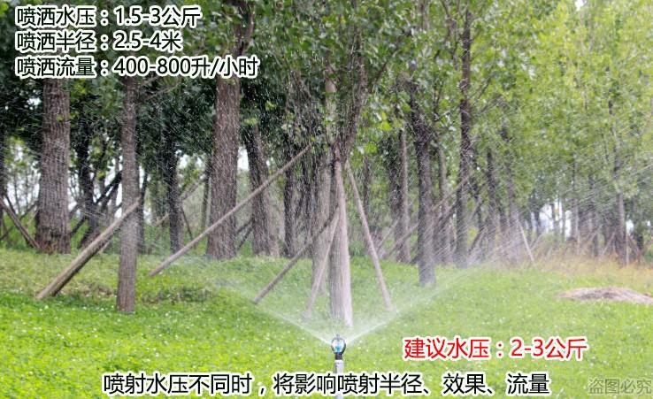 4分360度自动旋转草坪喷头 蝶形喷头园林绿化加湿喷灌