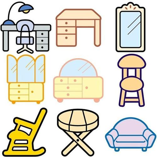 日常用品简笔画,沙发简笔画 沙发