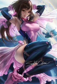 3d游戏插画美女