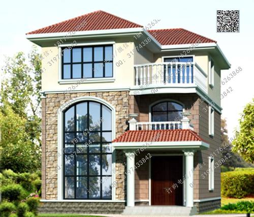 90平米农村小三层房屋设计图小别墅户型