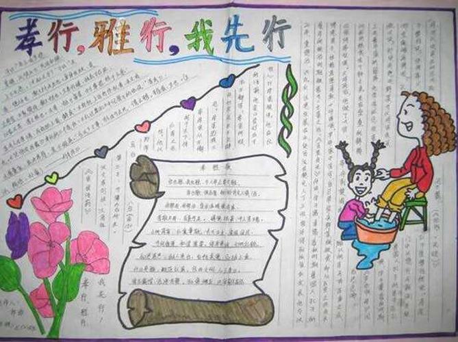 首页 手抄报模板 孝的手抄报简单图片