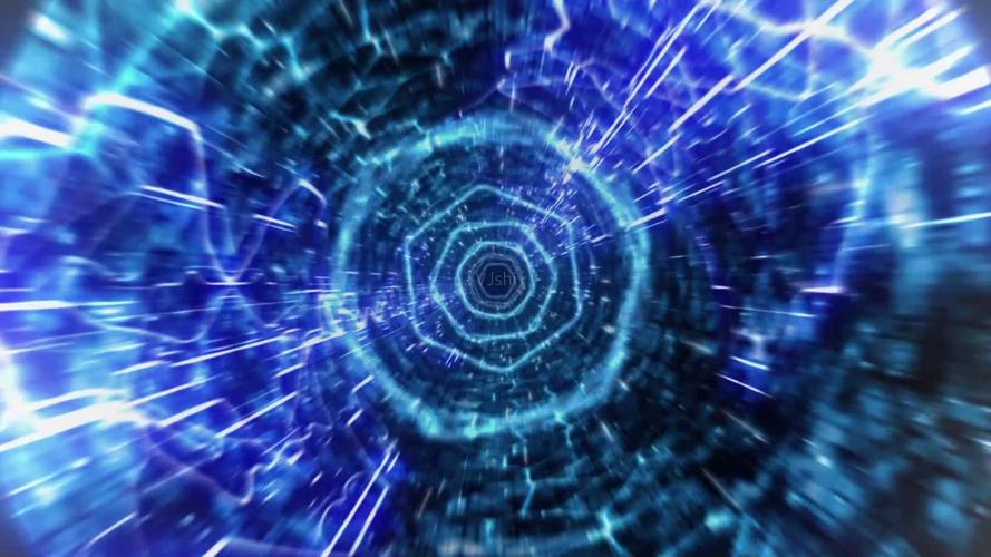 穿越时空时光隧道科技素材_1920x1080_高清视频素材