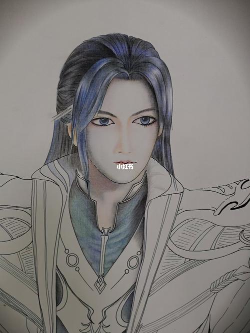 我画的唐三,不喜勿喷_绘画_文化_绘画