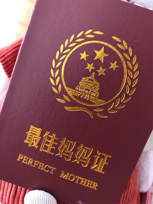 给妈妈颁发一个最佳妈妈证书