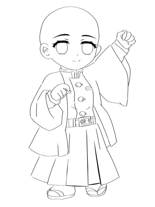 鬼灭oc立牌模板.多种96_模板_文化_绘画