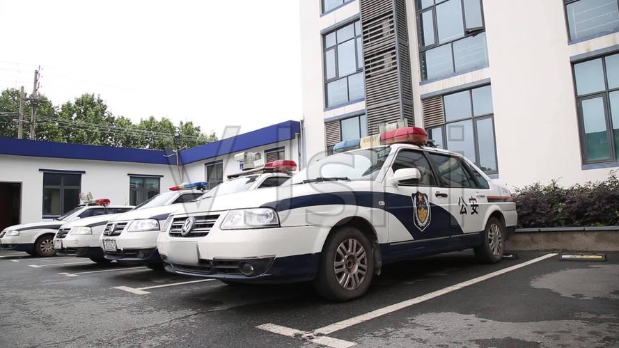 警车警车出动警车停放公安干警巡逻车_1920x1080_高清