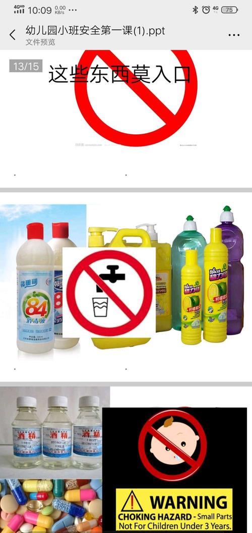 百花幼儿园小班安全课《认识危险》