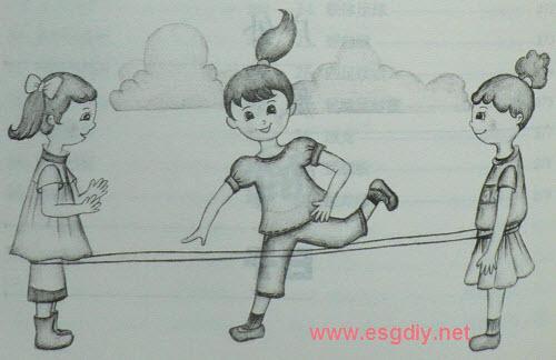 老游戏跳皮筋手抄报 24点游戏手抄报