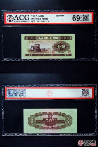 属性 说明 名称 1953年壹角 拖拉机 编码 10294088 冠号 ⅨⅩⅧ