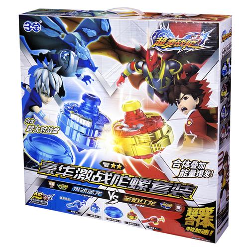 儿童机器人/变形玩具 正版超变战陀超能超级站陀螺玩具二星升级版发射