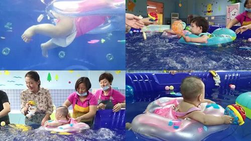 4k婴儿洗澡小孩子游泳