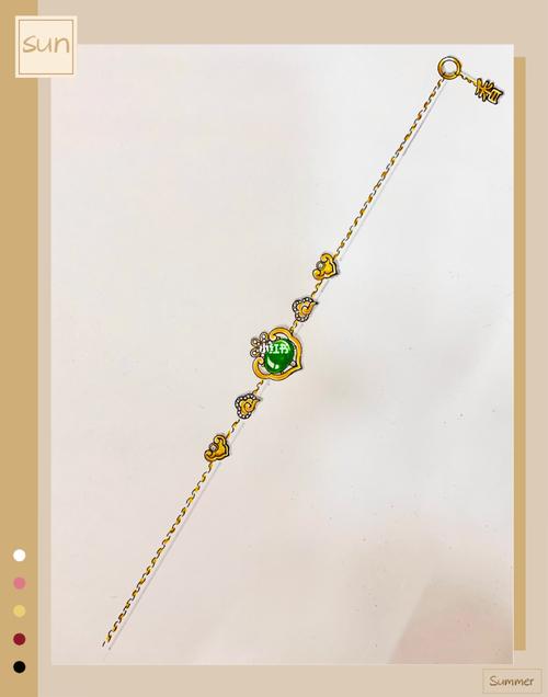 大家好 分享6款翡翠手链设计图