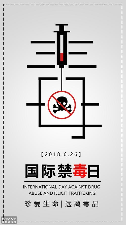 国际禁毒日宣传海报