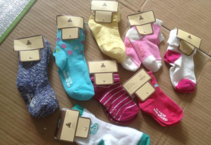 请注意:本图片来自祝鹏飞提供的外贸原单2014年baby gap 袜子现货出口